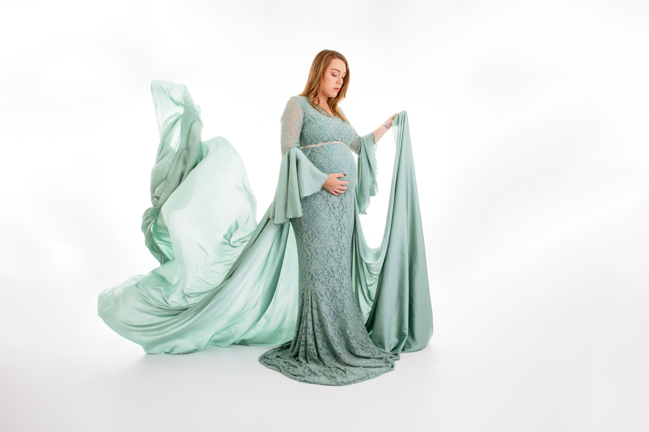 016-zwangerschapshoot studio jurken