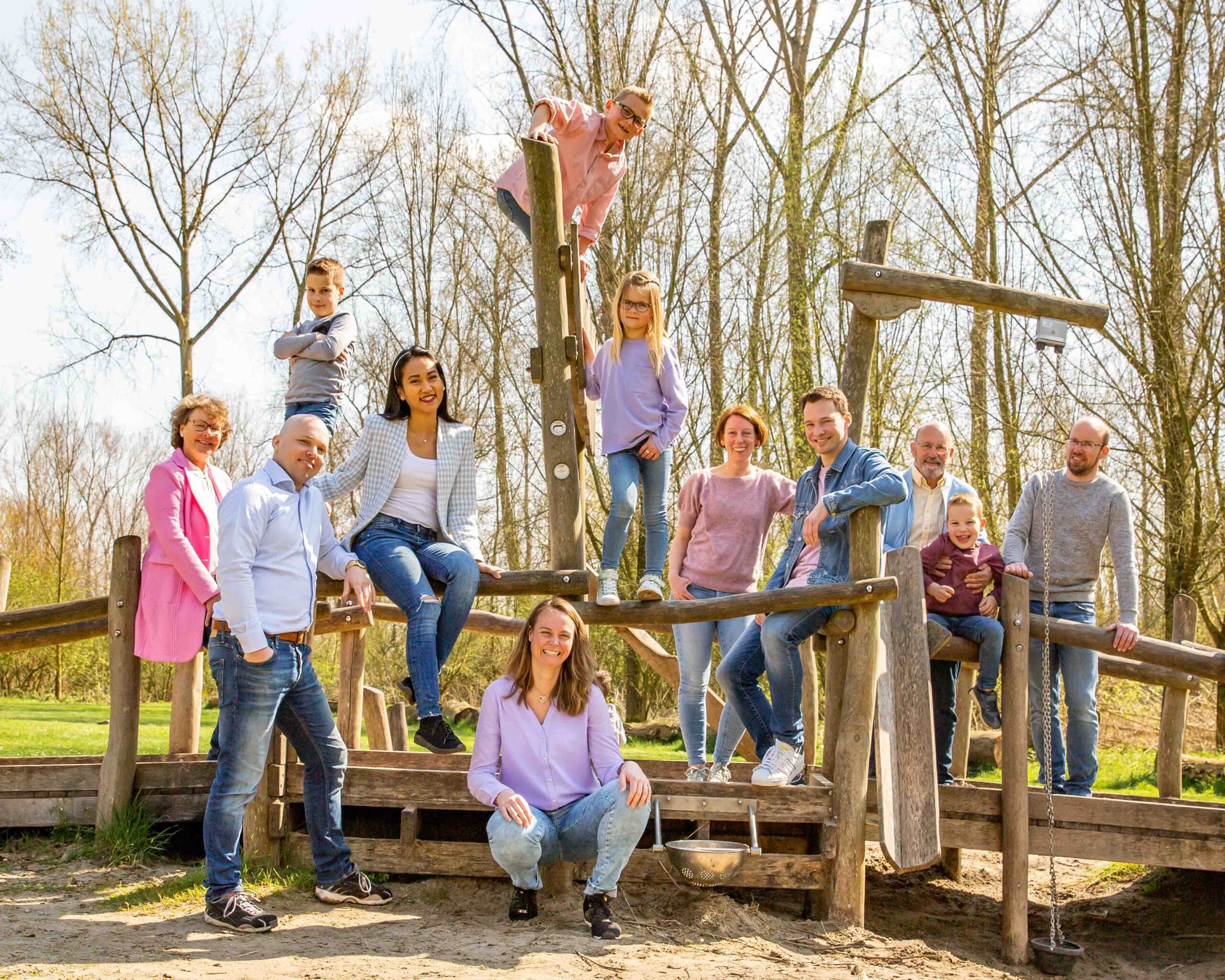 foto van familie in klauterwoud vlaardingen